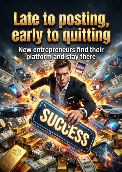 'Cover von Late to posting, early to quitting'-Cover