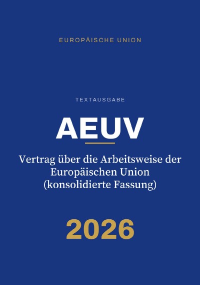 'Cover von AEUV – Vertrag über die Arbeitsweise der Europäischen Union'-Cover