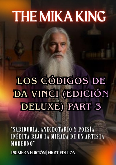 'Cover von LOS CÓDIGOS DE DA VINCI (Edición Deluxe) PART 3 The Mika King: „Sabiduría, Anecdotario y Poesía Inédita bajo la Mirada de un Artista Moderno“ Edición Bilingüe'-Cover