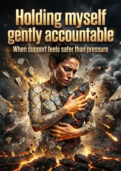 'Cover von Holding myself gently accountable'-Cover