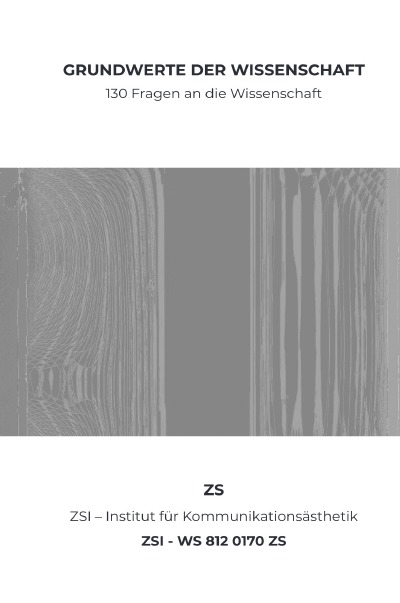 'Cover von GRUNDWERTE DER WISSENSCHAFT –  ZSI – WS 812 0170 ZS'-Cover