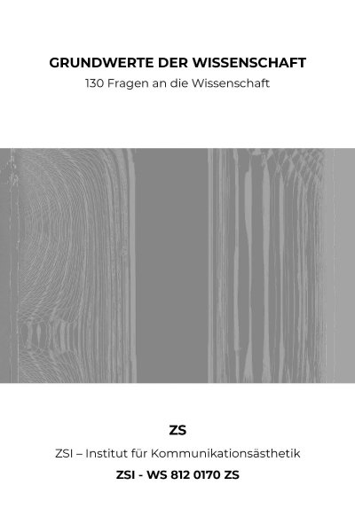 'Cover von GRUNDWERTE DER WISSENSCHAFT –  ZSI – WS 812 0170 ZS'-Cover