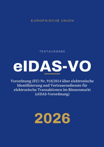 'Cover von eIDAS-VO – eIDAS-Verordnung'-Cover