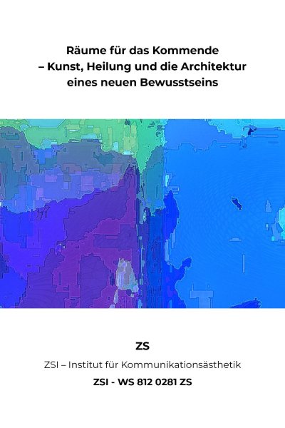 'Cover von Räume für das Kommende – Kunst, Heilung und die Architektur eines neuen Bewusstseins – ZSI – WS 812 0281 ZS'-Cover