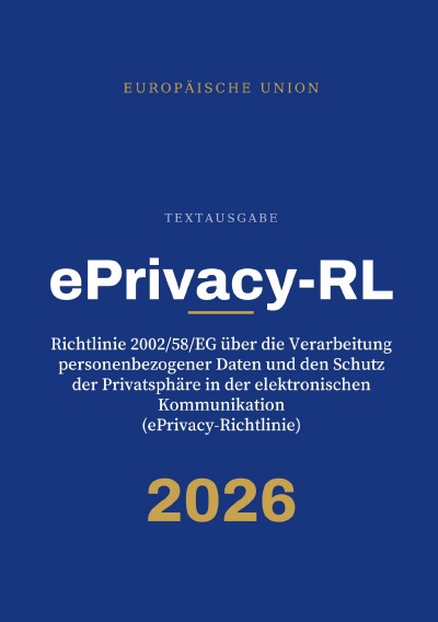 'Cover von ePrivacy-RL – ePrivacy-Richtlinie'-Cover