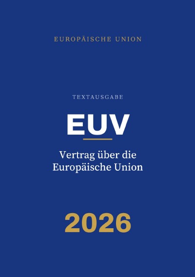 'Cover von EUV – Vertrag über die Europäische Union (konsolidierte Fassung)'-Cover