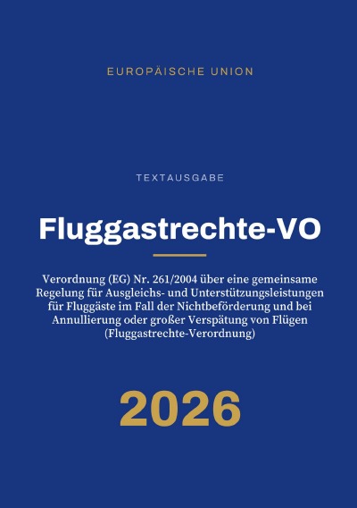 'Cover von Fluggastrechte-VO – Fluggastrechte-Verordnung'-Cover
