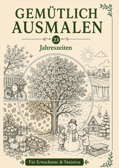 'Cover von Gemütlich ausmalen – Jahreszeiten'-Cover