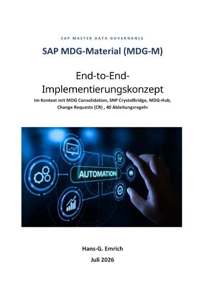 'Cover von SAP MDG-Material (MDG-M)  End-to-End-Implementierungshandbuch'-Cover