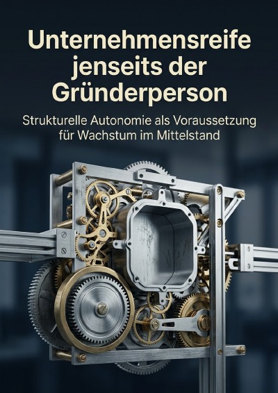 'Cover von Unternehmensreife jenseits der Gründerperson'-Cover