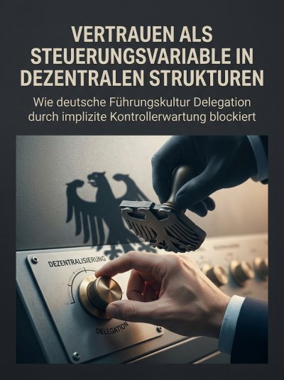 'Cover von Vertrauen als Steuerungsvariable in dezentralen Strukturen'-Cover