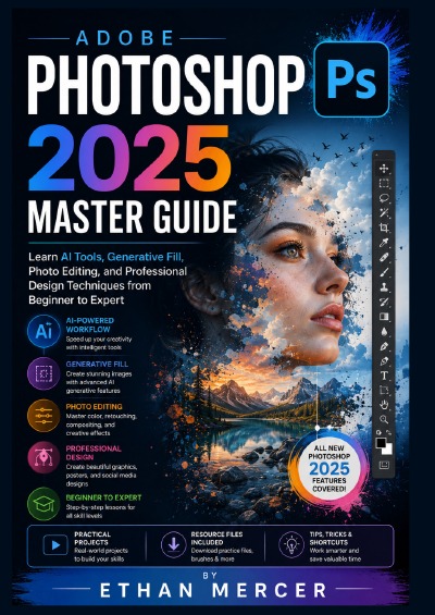 'Cover von Adobe Photoshop 2025 Master Guide'-Cover
