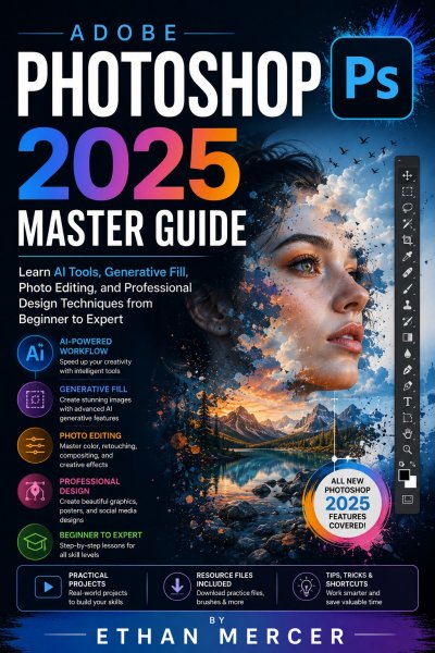 'Cover von Adobe Photoshop 2025 Master Guide'-Cover