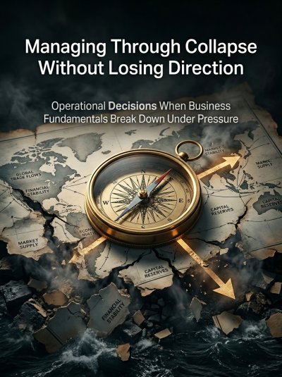 'Cover von Managing Through Collapse Without Losing Direction'-Cover