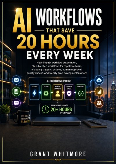 'Cover von AI Workflows That Save 20 Hours Every Week'-Cover