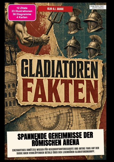 'Cover von Gladiatoren-Fakten: Spannende Geheimnisse der römischen Arena'-Cover