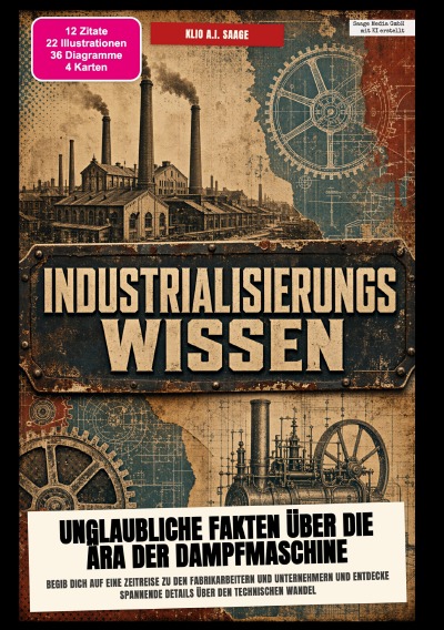 'Cover von Industrialisierungs-Wissen: Unglaubliche Fakten über die Ära der Dampfmaschine'-Cover