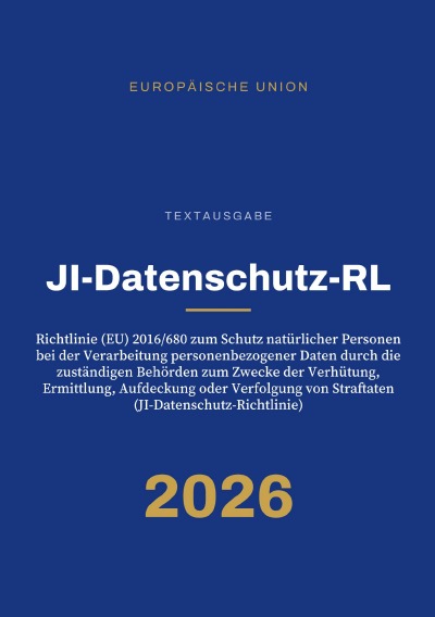 'Cover von JI-Datenschutz-RL – JI-Datenschutz-Richtlinie'-Cover