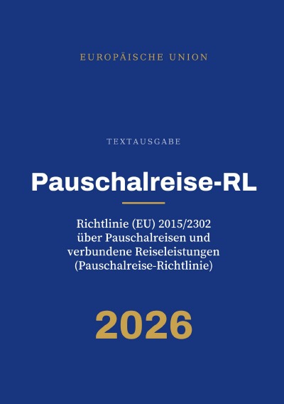 'Cover von Pauschalreise-RL – Pauschalreise-Richtlinie'-Cover