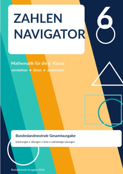 'Cover von ZAHLENNAVIGATOR 6 – Mathematik für die 6. Klasse'-Cover