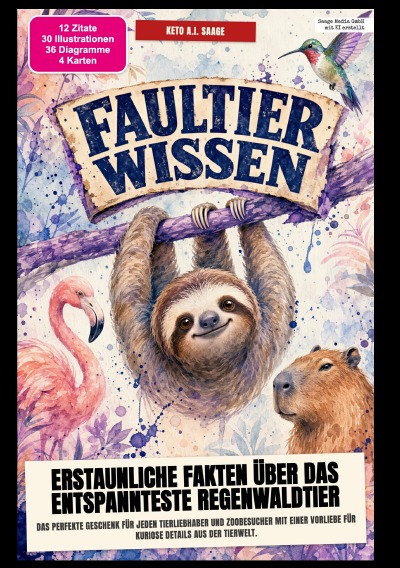 'Cover von Faultier-Wissen: Erstaunliche Fakten über das entspannteste Regenwaldtier'-Cover