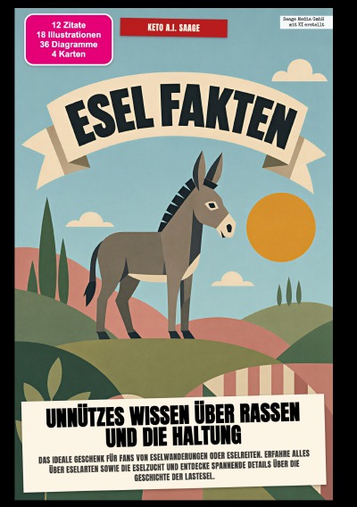 'Cover von Esel-Fakten: Unnützes Wissen über Rassen und die Haltung'-Cover