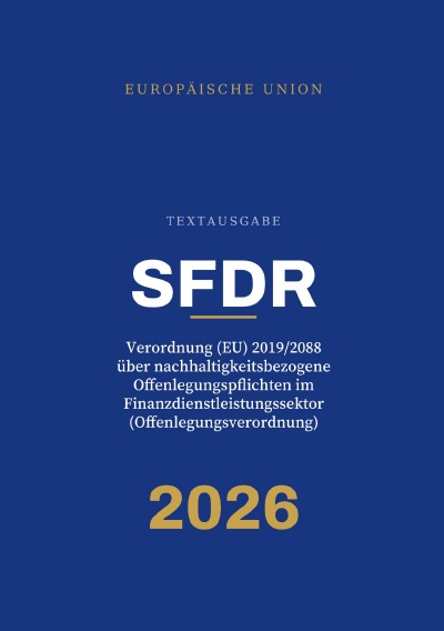 'Cover von SFDR – Offenlegungsverordnung'-Cover