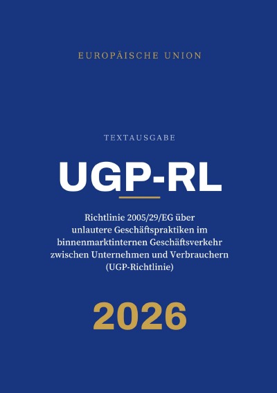 'Cover von UGP-RL – UGP-Richtlinie'-Cover