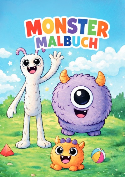 'Cover von Monster Malbuch'-Cover