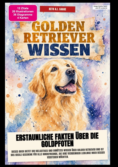 'Cover von Golden-Retriever-Wissen: Erstaunliche Fakten über die Goldpfoten'-Cover