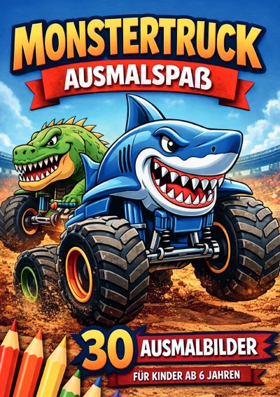'Cover von Monstertruck Ausmalspaß'-Cover
