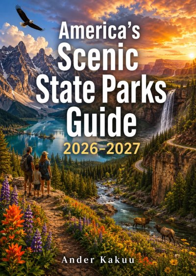'Cover von America’s Scenic State Parks Guide 2026–2027'-Cover