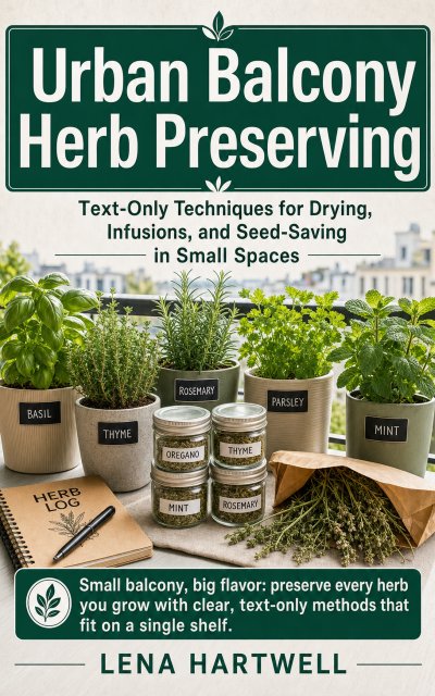 'Cover von Urban Balcony Herb Preserving'-Cover