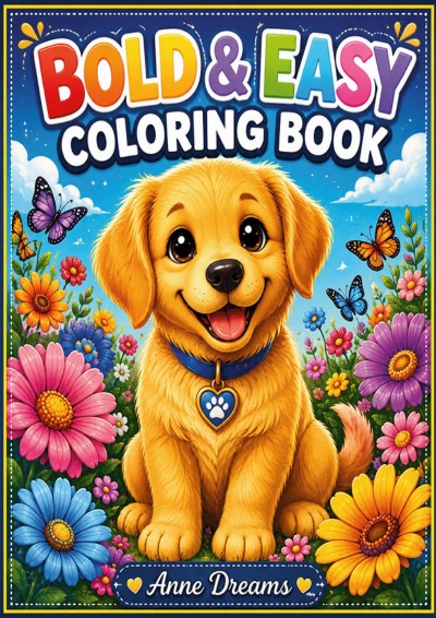 'Cover von Bold and Easy Coloring Book for Adults and Seniors with Dementia and Alzheimer’s'-Cover
