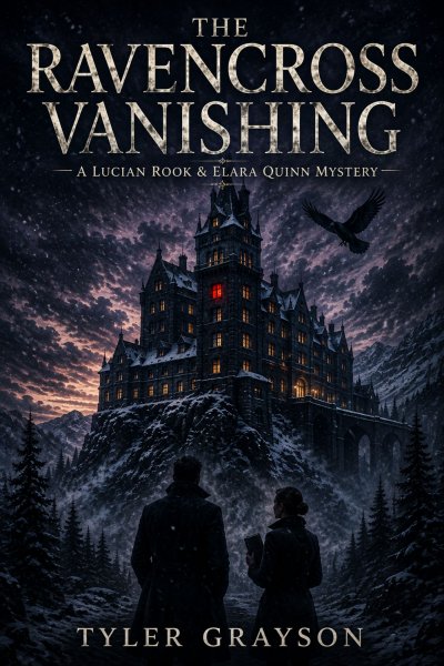 'Cover von The Ravencross Vanishing — A Lucian Rook & Elara Quinn Mystery'-Cover