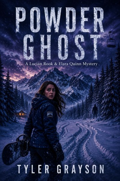 'Cover von Powder Ghost — A Lucian Rook & Elara Quinn Mystery'-Cover