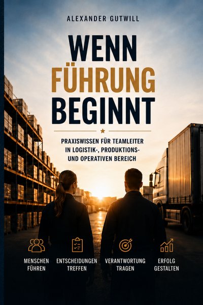 'Cover von Wenn Führung beginnt – Praxishandbuch für Teamleiter in Logistik, Produktion und operativen Berufen'-Cover