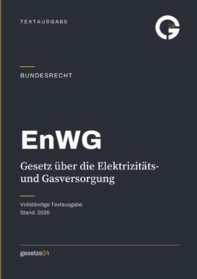 'Cover von EnWG – Gesetz über die Elektrizitäts- und Gasversorgung'-Cover