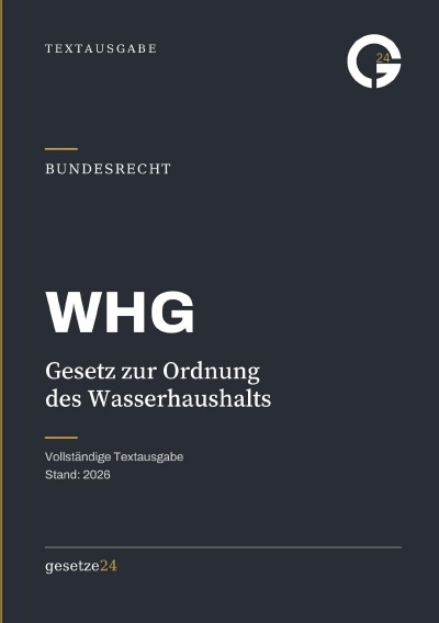 'Cover von WHG – Gesetz zur Ordnung des Wasserhaushalts'-Cover