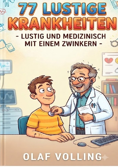 'Cover von 77 lustige Krankheiten'-Cover