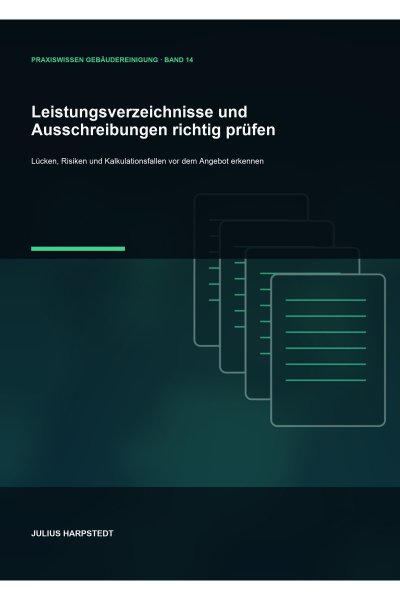 'Cover von Leistungsverzeichnisse und Ausschreibungen richtig prüfen'-Cover