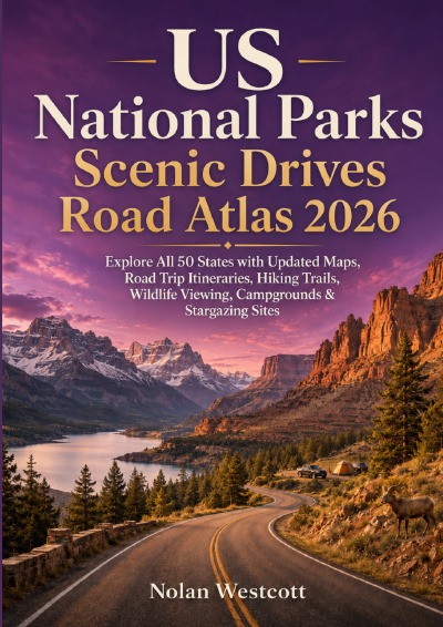 'Cover von US National Parks Scenic Drives Road Atlas 2026'-Cover
