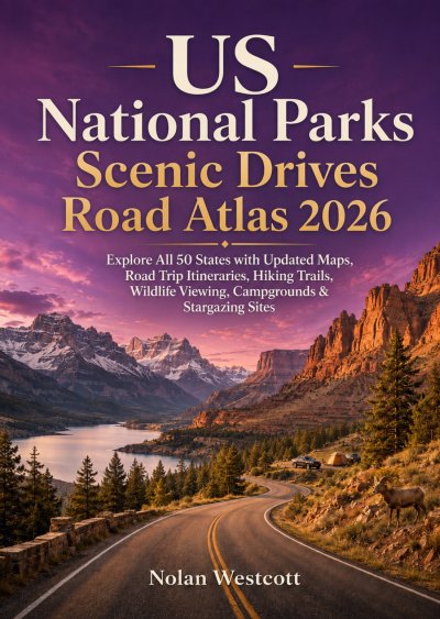 'Cover von US National Parks Scenic Drives Road Atlas 2026'-Cover