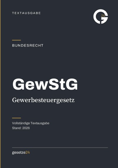 'Cover von GewStG – Gewerbesteuergesetz'-Cover