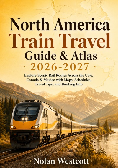 'Cover von North America Train Travel Guide & Atlas 2026-2027'-Cover