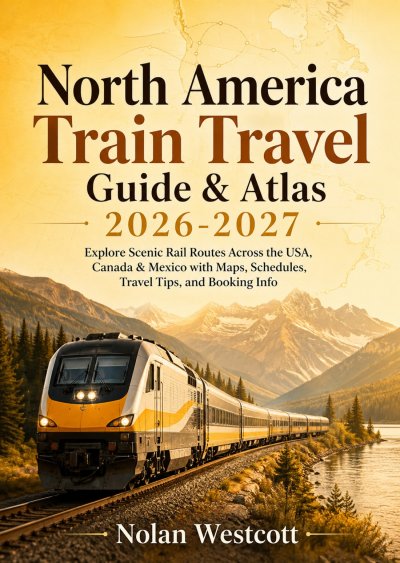 'Cover von North America Train Travel Guide & Atlas 2026-2027'-Cover