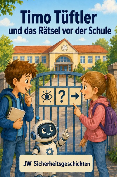 'Cover von Timo Tüftler und das Rätsel vor der Schule'-Cover