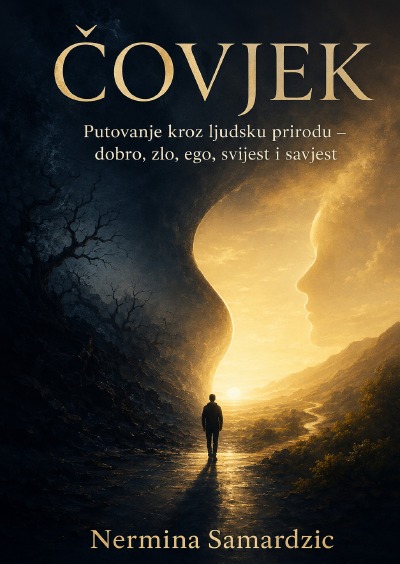 'Cover von ČOVJEK                                                                                                                                 Putovanje kroz ljudsku prirodu – dobro, zlo, ego, svijest i savjest'-Cover