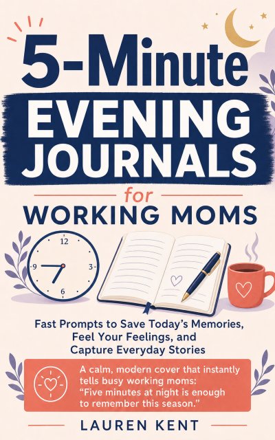 'Cover von 5-Minute Evening Journals for Working Moms'-Cover