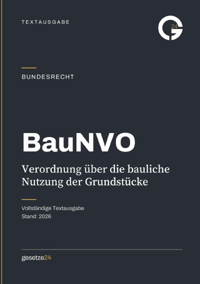 'Cover von BauNVO – Baunutzungsverordnung'-Cover